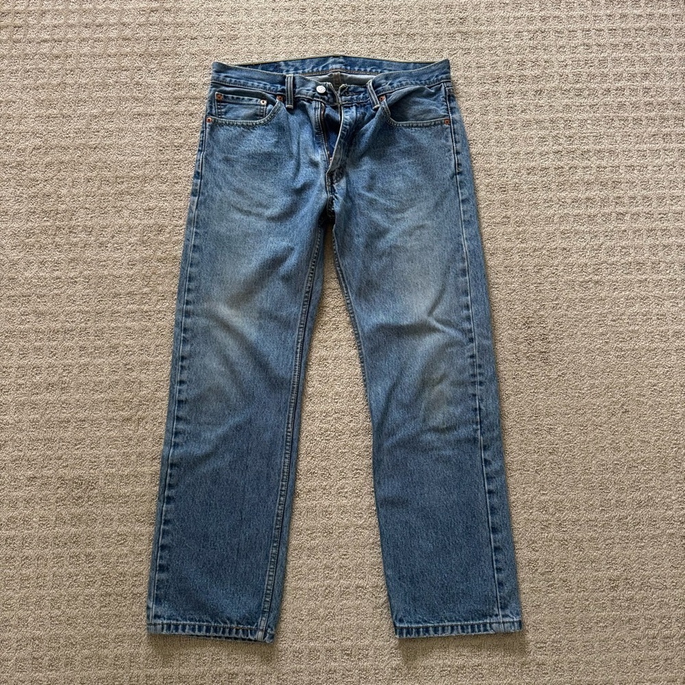 Levi’s 503 men’s medium light wash straight leg denim jeans pants size 33x30